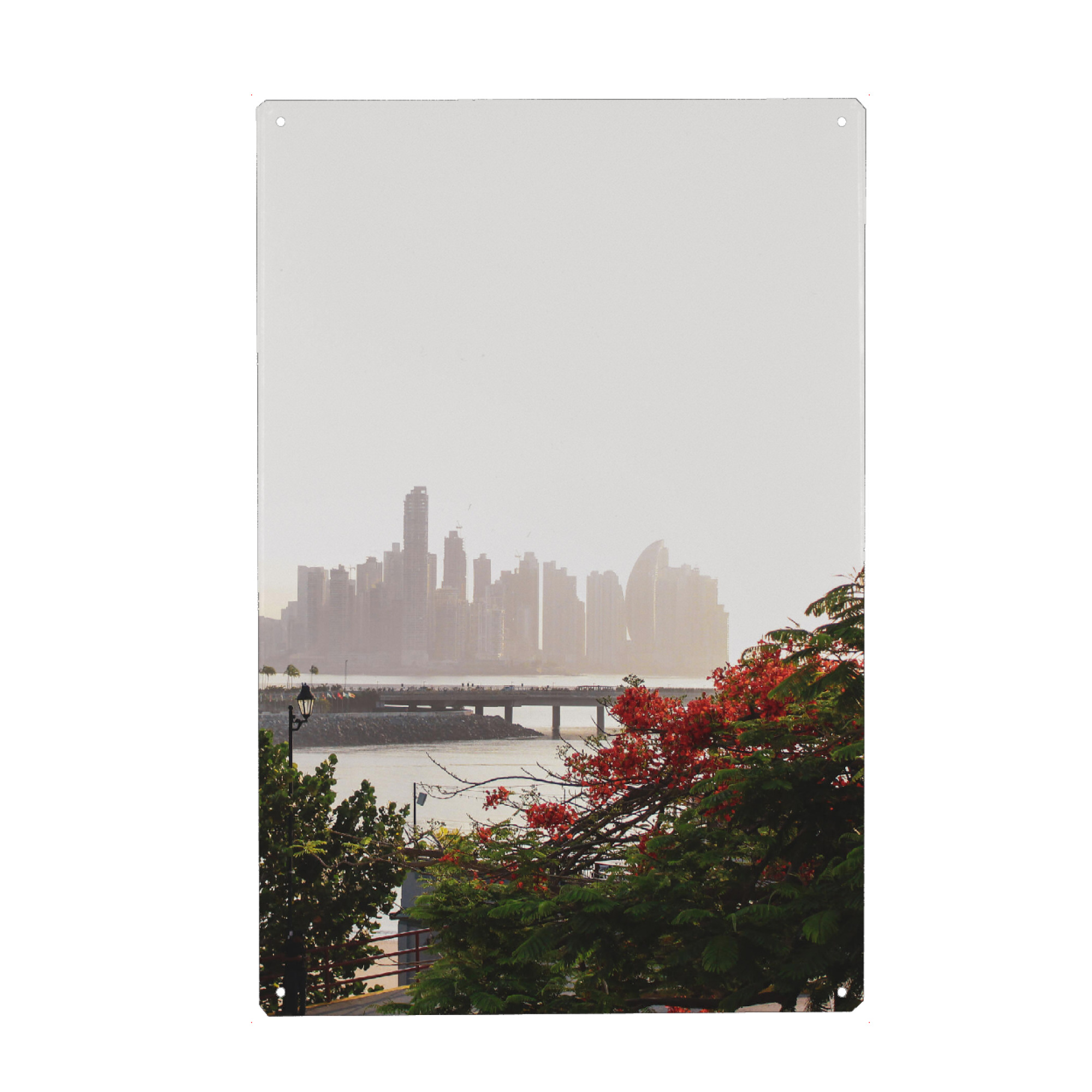 Holzbild "Good Morning Panama City" artboxONE - Städte,Reise,Architektur,Reise / Länder,Städte / Weitere
