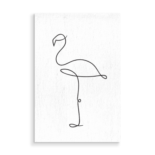Line art Flamingo