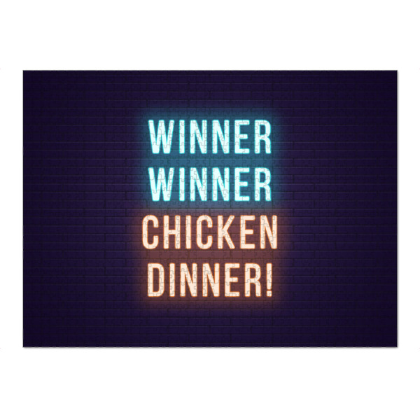 Puzzle Ravensburger "Chicken Dinner" artboxONE - Typografie,Essen & Trinken,Menschen,Festivals