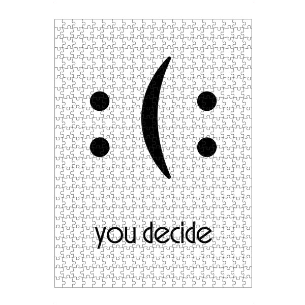 artboxONE Puzzle "You Decide" artboxONE - Typografie,Menschen,Lustig