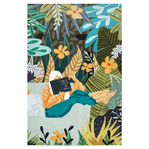Poster "How To Live In The Jungle" artboxONE - Natur,Menschen