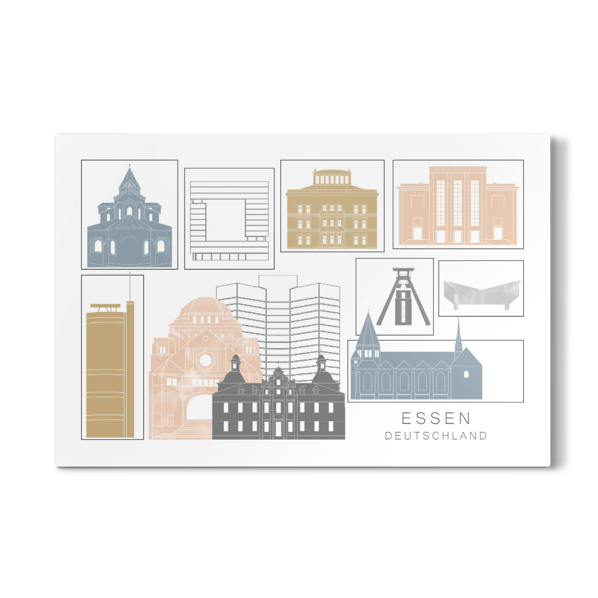 Galerie-Print "Essen skyline earth" 75x50 cm artboxONE
