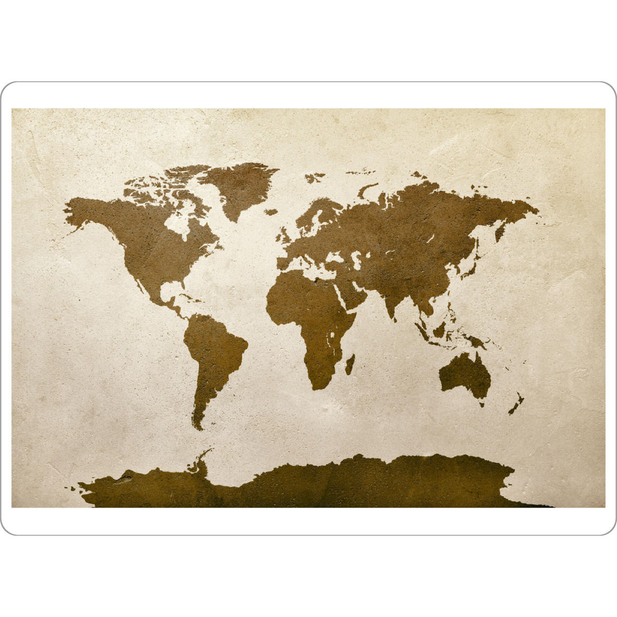 Tischset "World Map Brown Beige" artboxONE - Reise,Reise / Länder,Kartografie