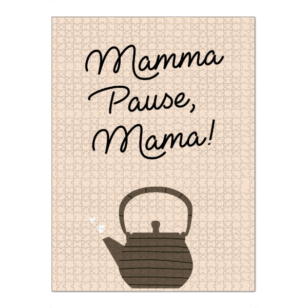 Puzzle Ravensburger "Mamma Pause, Mama" artboxONE - Typografie,Essen & Trinken,Für Mama,Lustig