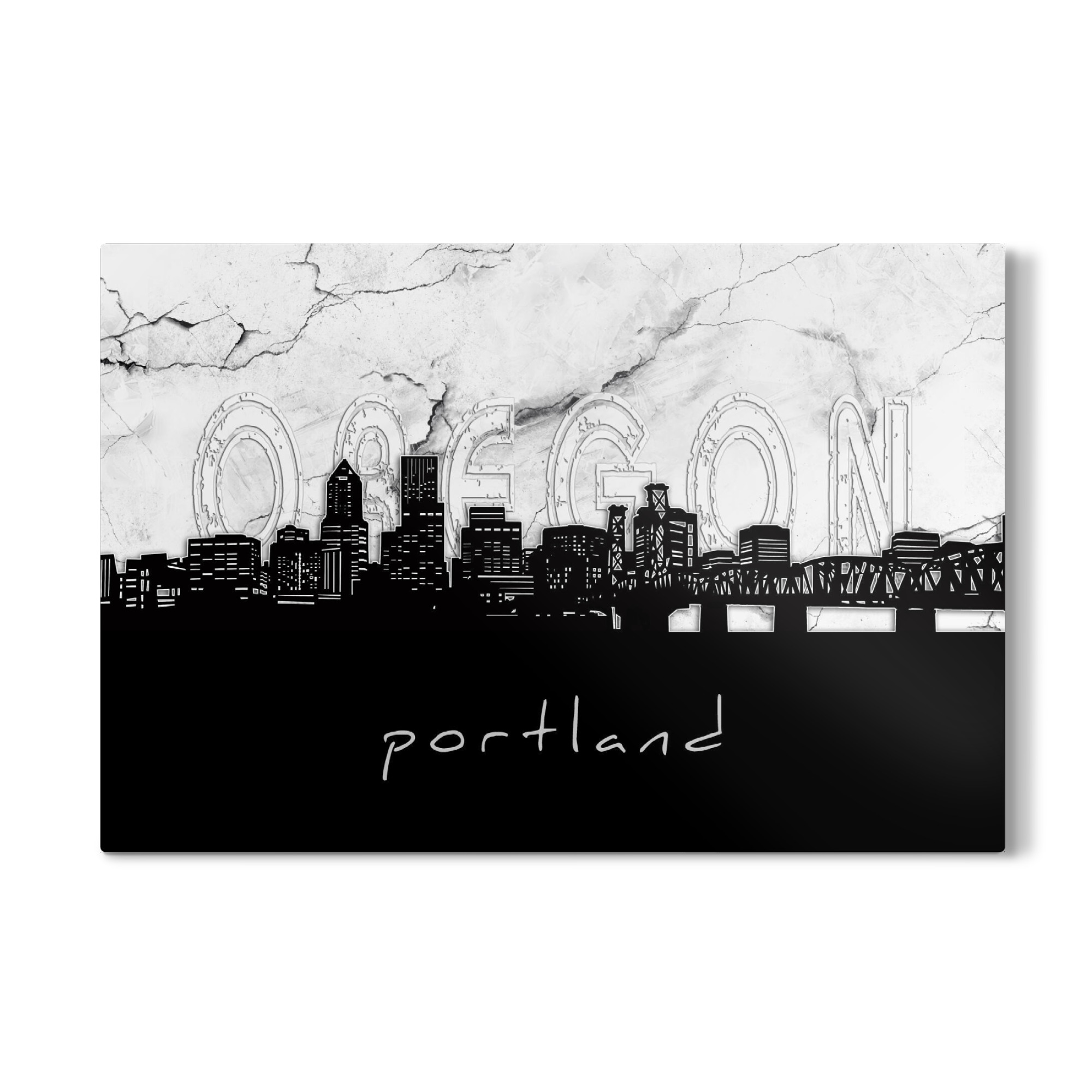 Galerie-Print "Portland skyline marble" 75x50 cm artboxONE