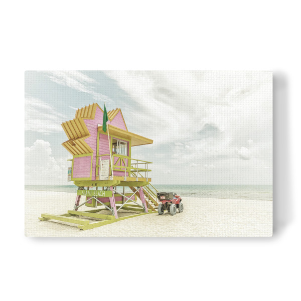 Leinwandbild "Vintage Miami Beach" artboxONE - Natur,Reise / Strand und Meer