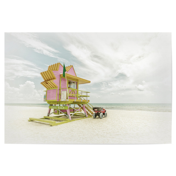 Poster "Vintage Miami Beach" artboxONE - Natur,Reise / Strand und Meer