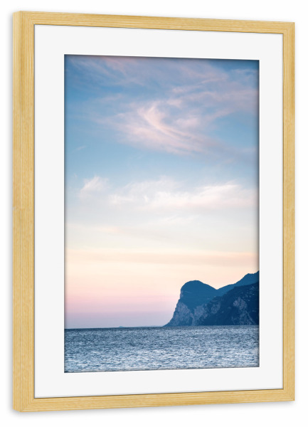 Poster mit Rahmen kiefer "Lago di Garda" artboxONE - Natur,Reise,Reise / Strand und Meer