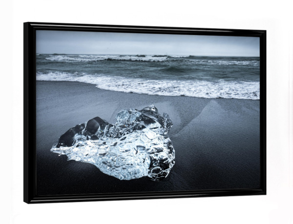 Poster mit schwarzem Rahmen "Eisdiamant" artboxONE - Natur,Reise