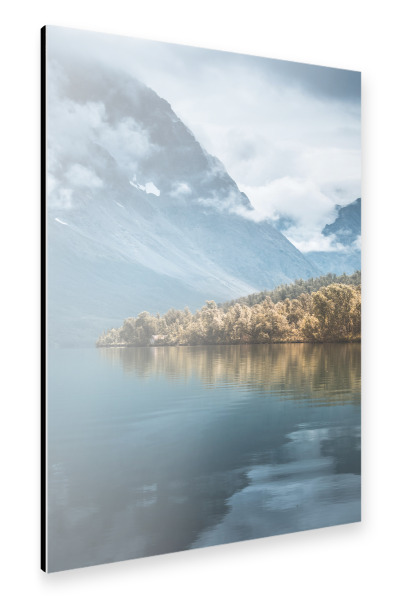 Alu-Dibond "Scandic landscape" 30x20 cm artboxONE