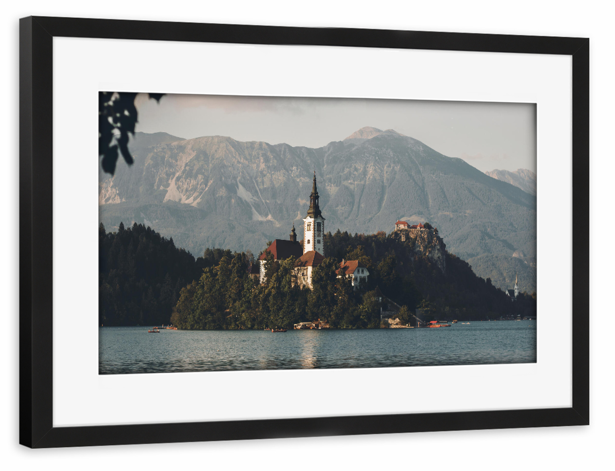 Poster mit Rahmen schwarz "Lake Bled" artboxONE - Natur,Reise,Architektur,Reise / Länder