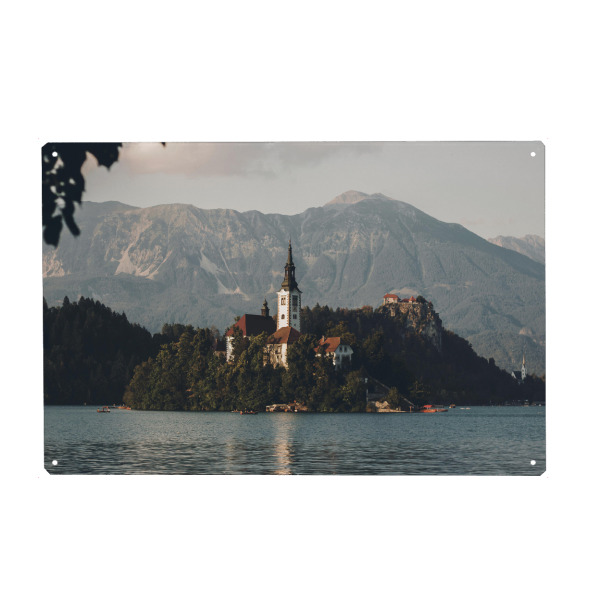 Holzbild "Lake Bled" artboxONE - Natur,Reise,Architektur,Reise / Länder