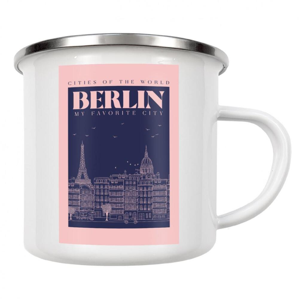 Emaille Tasse "City von Berlin" artboxONE - Städte / Berlin,Architektur