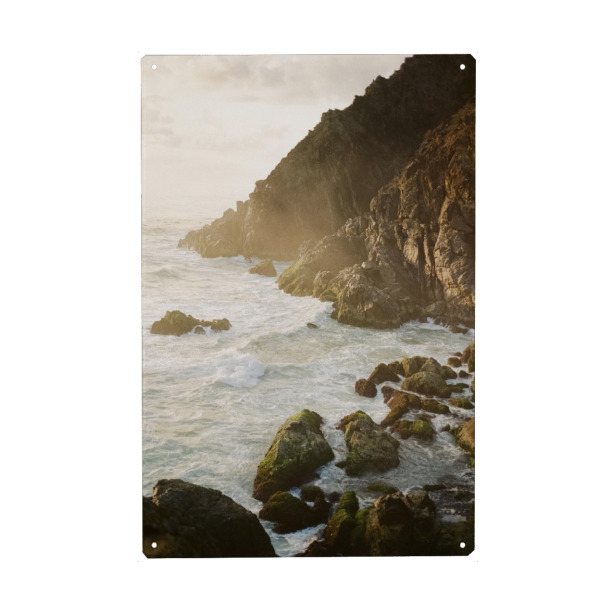 Metall Poster "Byron Bay Brandung" artboxONE - Städte,Natur,Reise,Reise / Strand und Meer