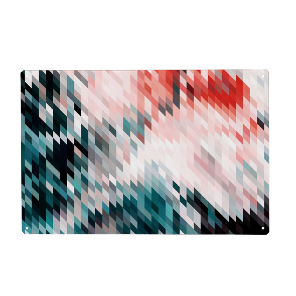 Metall Poster "Dark & Blush" artboxONE - Abstrakt