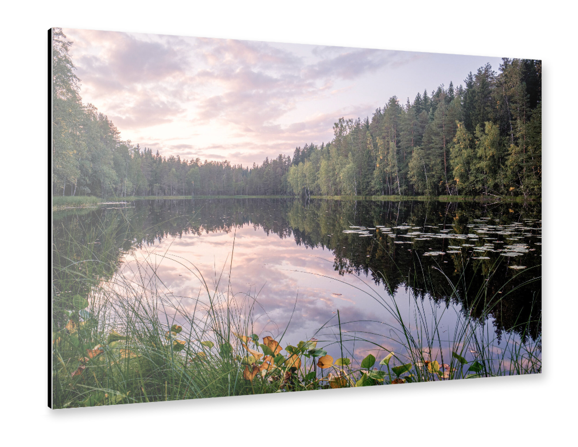 Alu-Dibond "Einsamer See" 75x50 cm artboxONE
