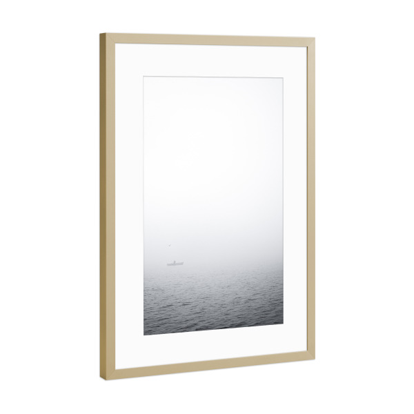 Poster mit Rahmen Gold "Fischer" artboxONE - Natur,Reise,Menschen