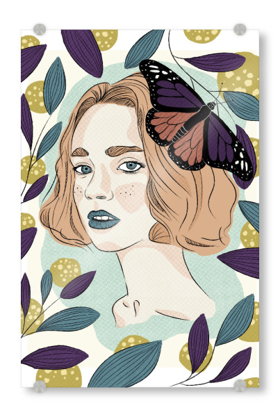 Acrylglasbild "Ève Gallean" artboxONE - Floral,Menschen,Fashion