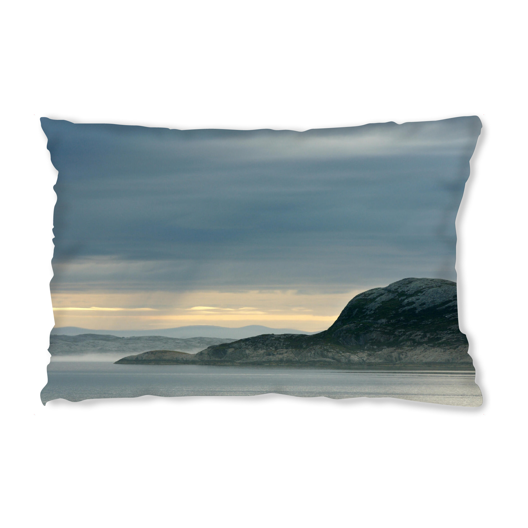Design-Kissen "Rain over rocky coast" artboxONE - Natur,Reise,Reise / Strand und Meer