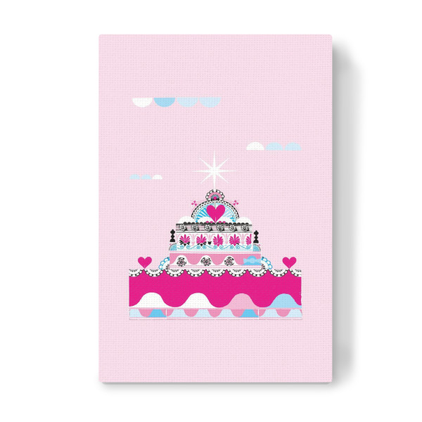 Leinwandbild "Torte Valentina" artboxONE - Für Kinder,Essen & Trinken,Abstrakt,Für Mama