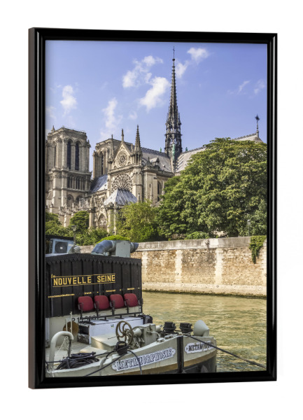 Poster mit schwarzem Rahmen "Notre-Dame in Paris" artboxONE - Städte,Städte / Paris