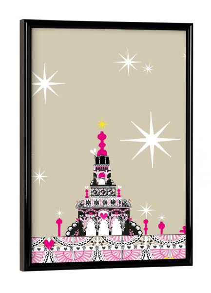 Poster mit schwarzem Rahmen "Pagoda" artboxONE - Für Kinder,Für Mama
