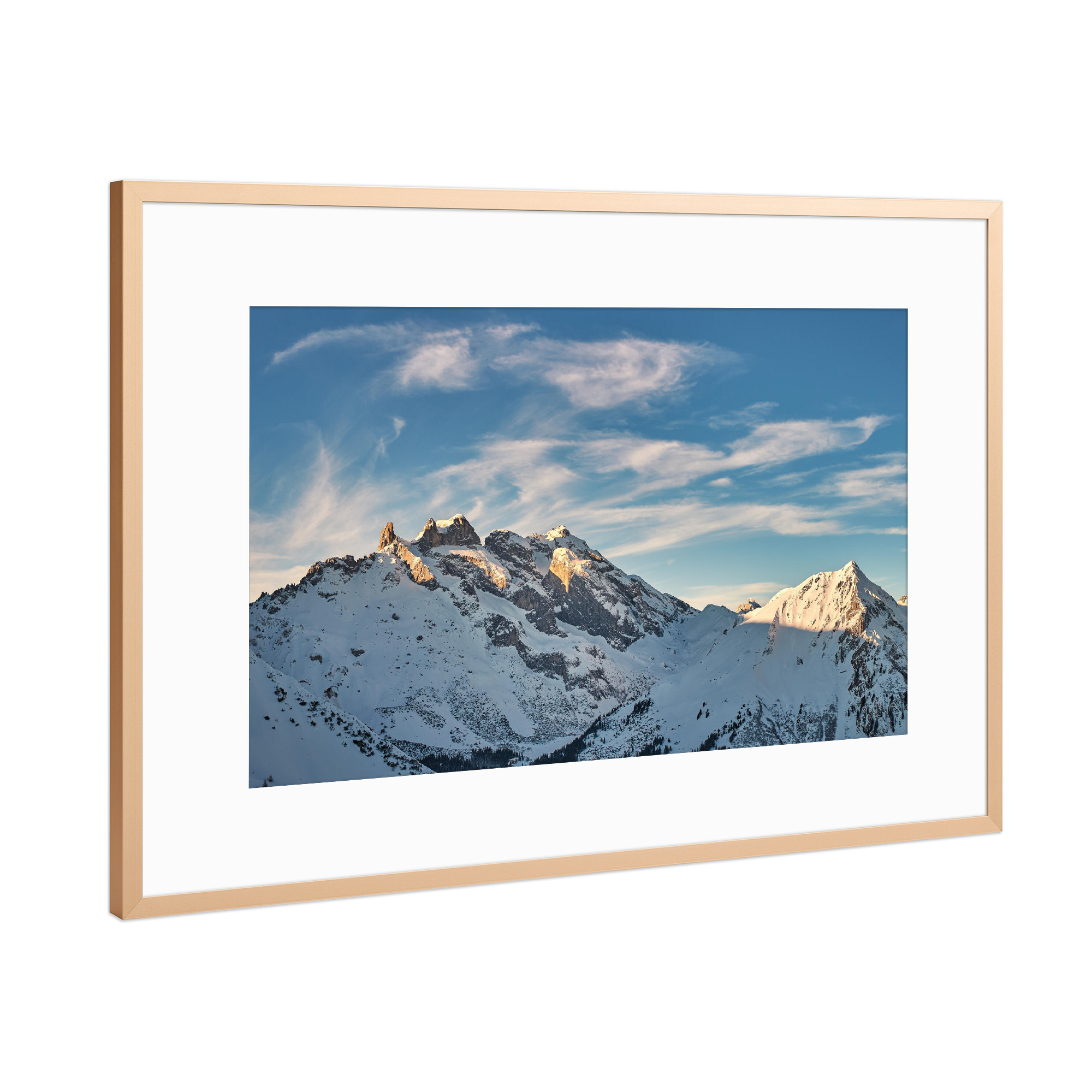 Poster mit Rahmen Kupfer "Drei Türme" artboxONE - Natur,Reise
