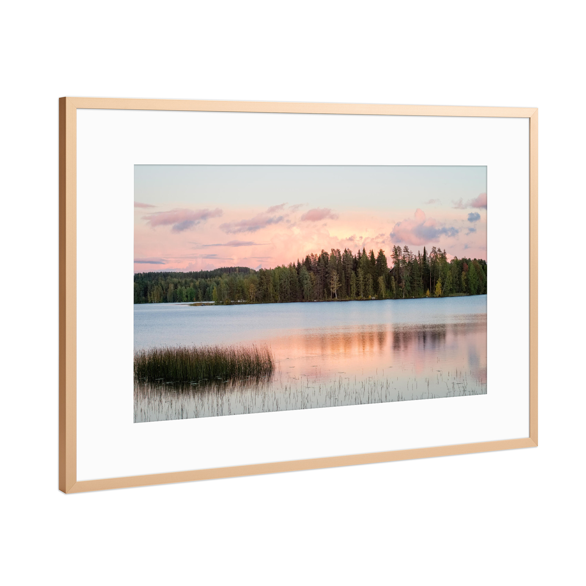 Poster mit Rahmen Kupfer "Versteckt" artboxONE - Natur,Reise,Reise / Länder