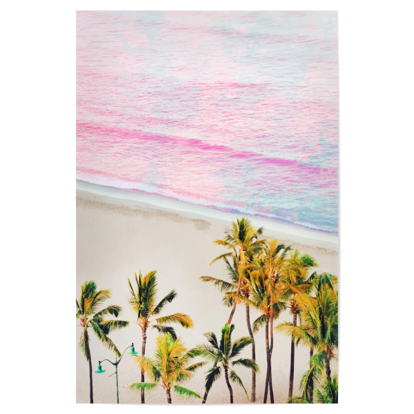 Poster "Pink Ocean | Dreamy Scenic" artboxONE - Natur,Reise,Reise / Strand und Meer