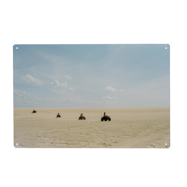 Metall Poster "Quads in the Desert" artboxONE - Natur,Reise,Sport / Motorsport,Reise / Afrika,Automobile