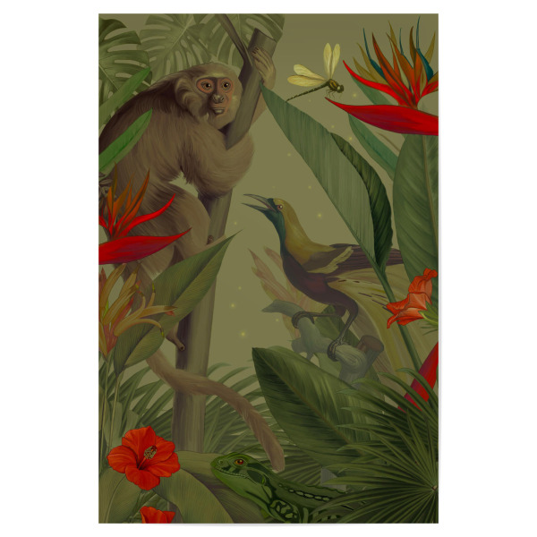 Poster 30x20 cm "Welcome to the Jungle!" artboxONE - Natur,Floral,Tiere