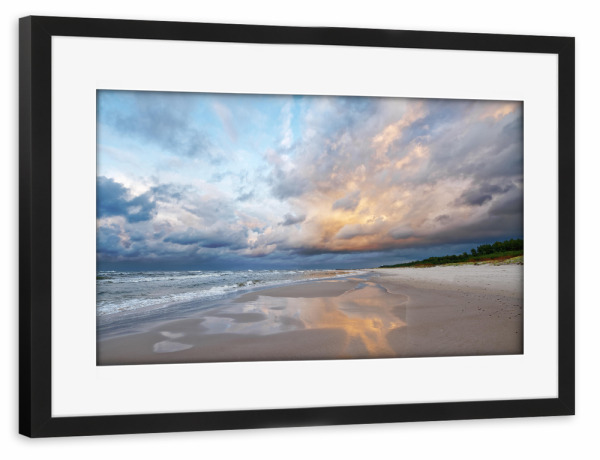 Poster mit Rahmen schwarz "Wetterfront" artboxONE - Natur,Reise,Reise / Strand und Meer