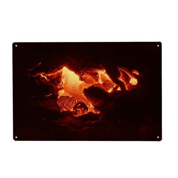 Holzbild "Heißes Magma" artboxONE - Natur,Abstrakt,Reise / Länder