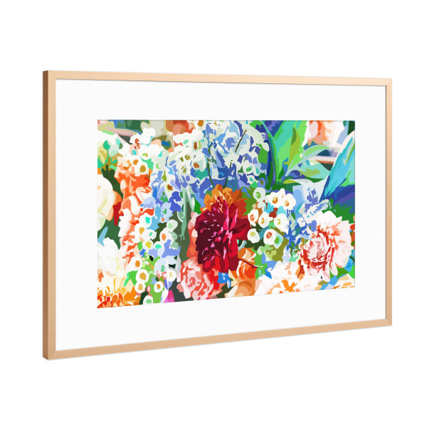Poster mit Rahmen Kupfer "Bloom With Grace" artboxONE - Natur,Floral