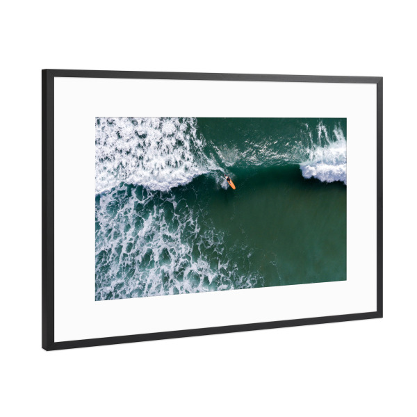 Poster mit Rahmen Schwarz (Metallic) "Rider on the storm" artboxONE - Natur,Reise,Sport / Sommerspiele