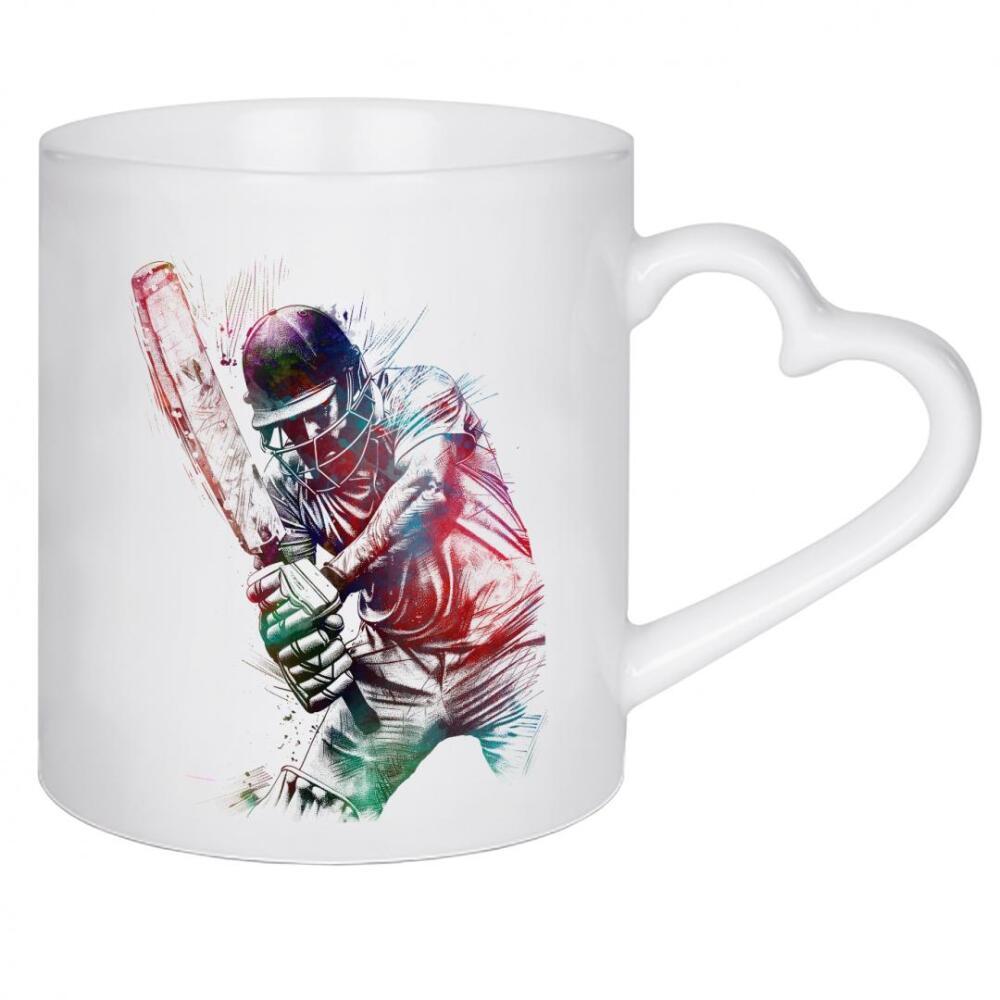 Herztasse "Cricket-Sportkunst B" artboxONE - Sport,Sport / Motivation - Cricket,Sport,Sport,Spieler,Spiel