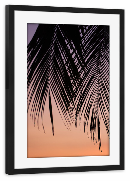 Poster mit Rahmen schwarz "Summer Dawn Dyptich A" artboxONE - Natur