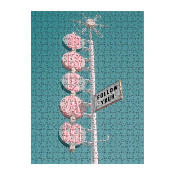 Puzzle Ravensburger "ALWAYS FOLLOW YOUR DREAMS" artboxONE - Typografie,Architektur,Streetart