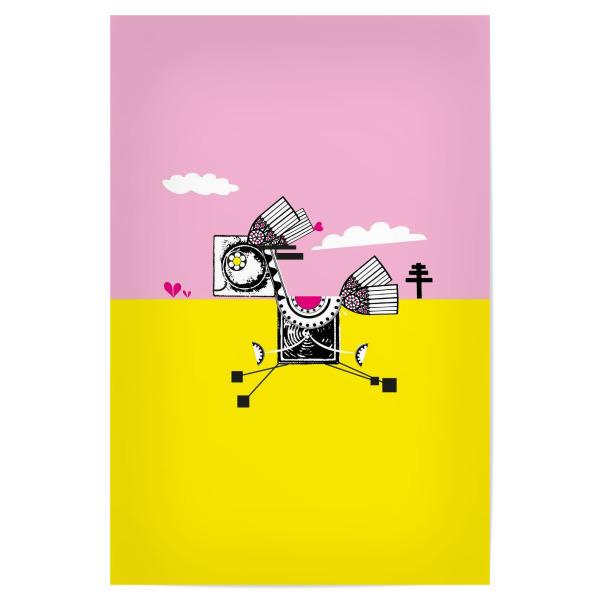 Poster "Das Pony" artboxONE - Für Kinder,Tiere,Lustig