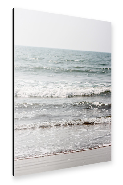Alu-Dibond "Blue Beach Waves" 30x20 cm artboxONE