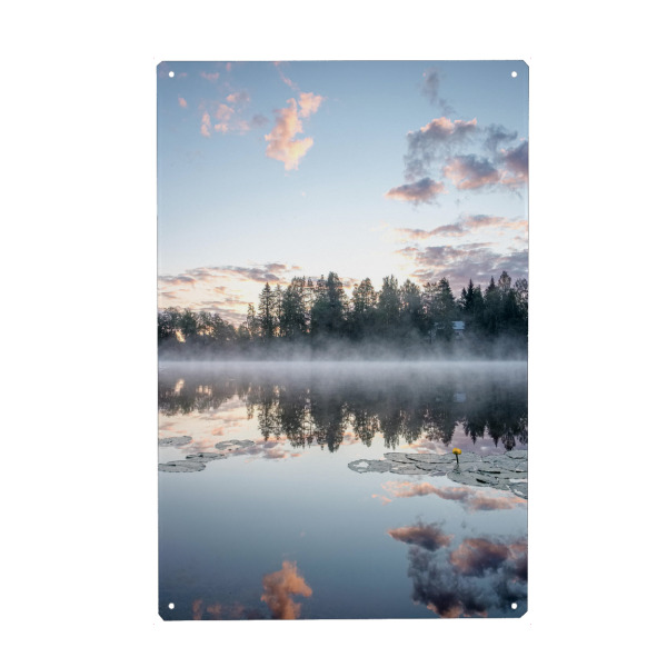 Holzbild "Seenebel" artboxONE - Natur,Reise,Reise / Länder