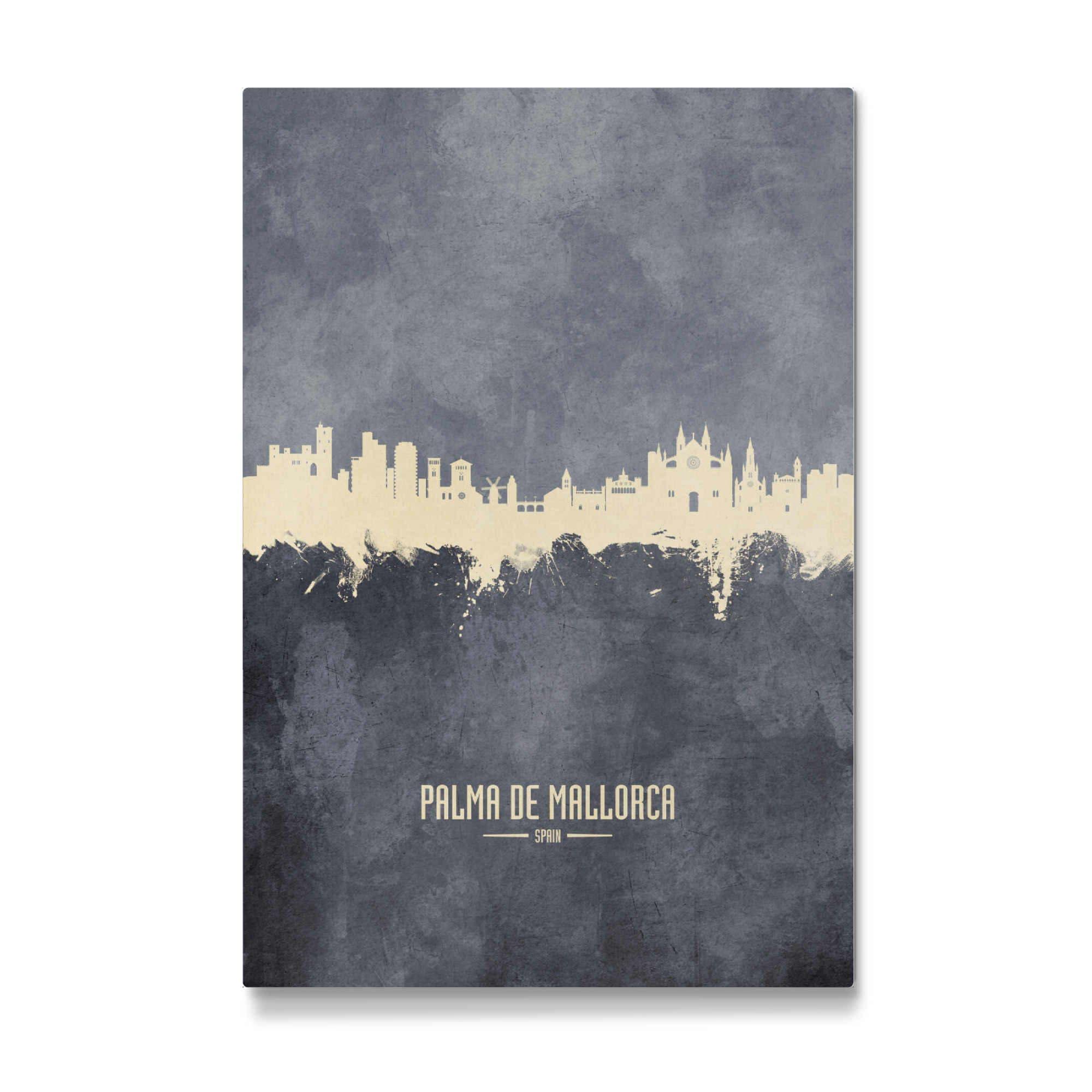 Galerie-Print "Palma de Mallorca Skyline Grey" 75x50 cm artboxONE