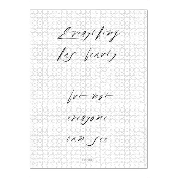 Puzzle Ravensburger "Everything Has Beauty" artboxONE - Typografie,Abstrakt