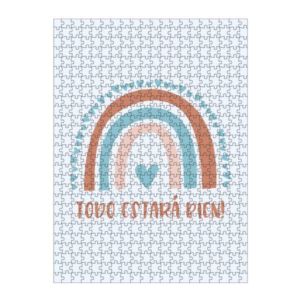 artboxONE Puzzle "Rainbow - todo estara bien" artboxONE - Städte,Typografie,Natur,Für Kinder,Liebe