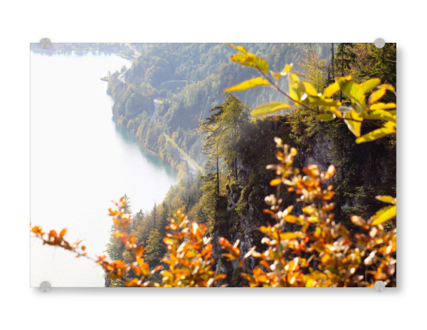 Acrylglasbild "Goldene Seestraße" artboxONE - Natur