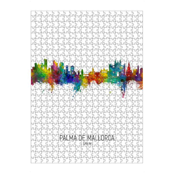 Puzzle Ravensburger "Palma de Mallorca Skyline Portrait" artboxONE - Städte