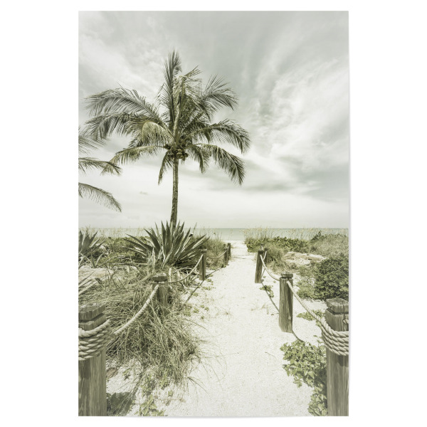 Poster "Weg zum Strand | Vintage" artboxONE - Natur,Reise / Strand und Meer