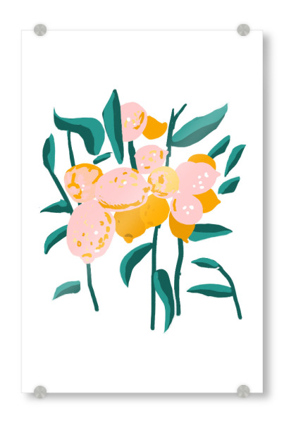 Acrylglasbild "Lemon Love" artboxONE - Natur,Essen & Trinken