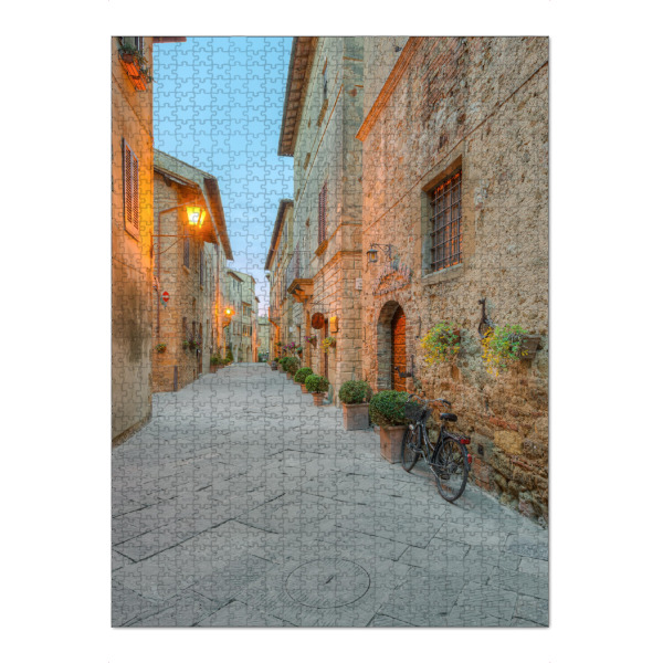Puzzle Ravensburger "Straße durch Pienza, Toskana" artboxONE - Städte,Reise,Reise / Länder