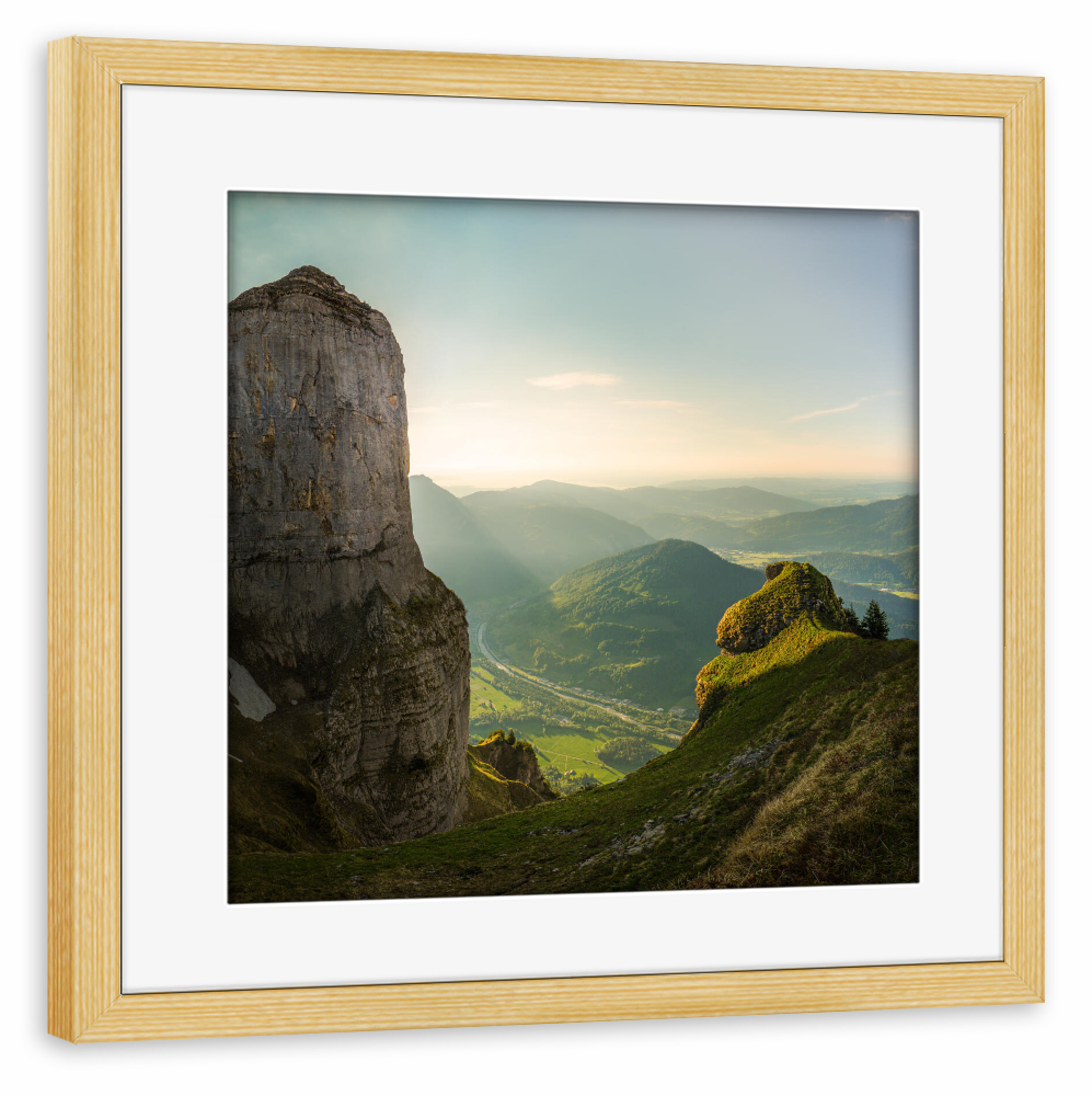 Poster mit Rahmen kiefer "Beautiful Landscape" artboxONE - Natur,Reise